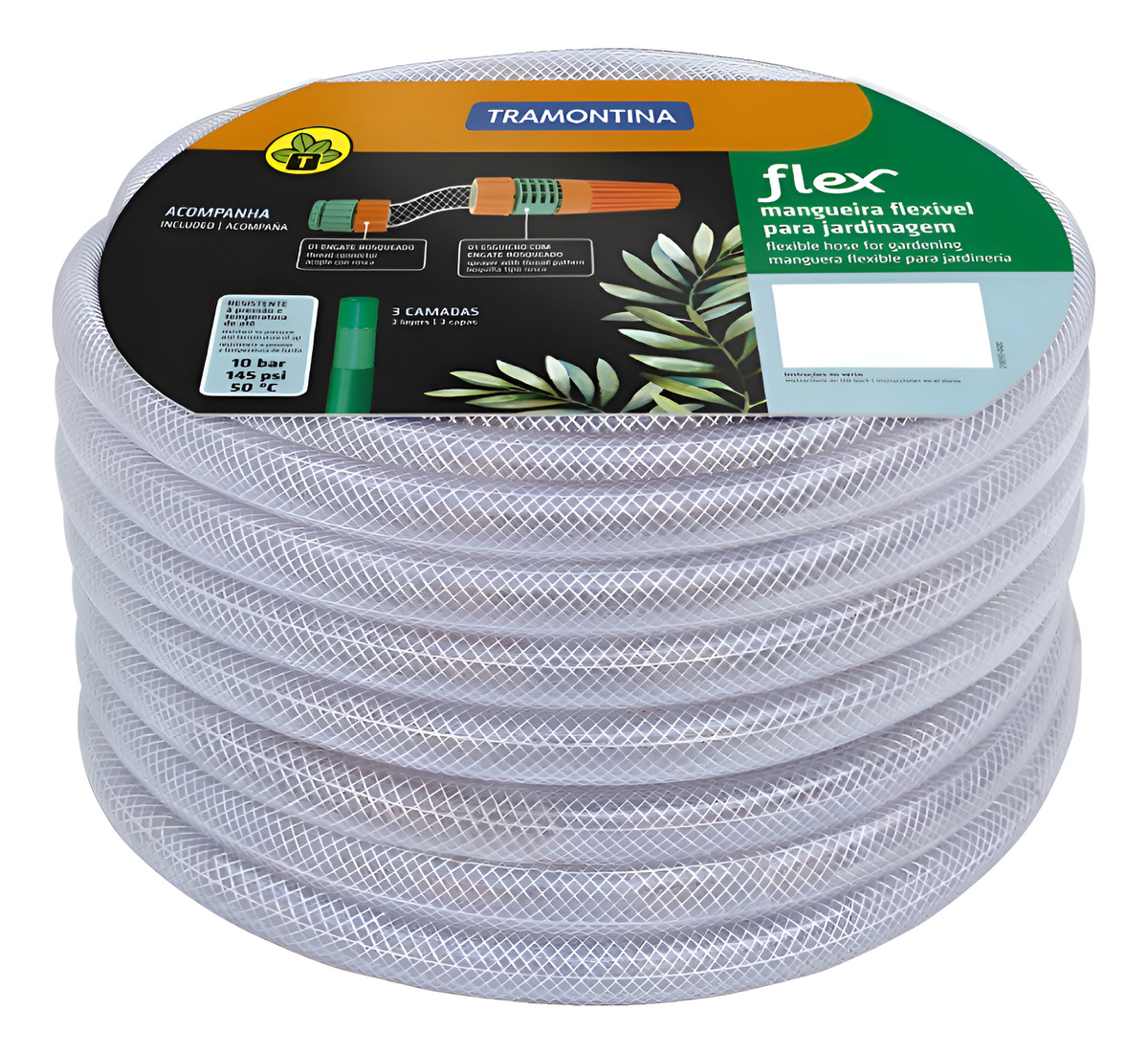 Kit Manguera Flex Transparente 1/2 X 30 Mt Tn1684