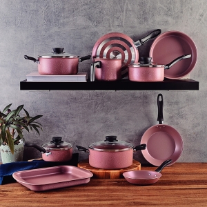 Bateria Cocina Tramontina Linz 10 Piezas Antiadherente