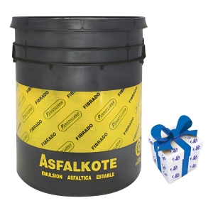 Asf Fibrado Asfalkote 18 Kg Impermeabilizante Techos