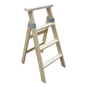 Escalera De Madera 4 Escalones