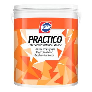 18l Pintura Elbex Practico Latex Int Ext Lavable + Regalo!
