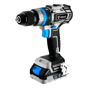 Taladro Percutor A Bateria Deko Dkbl20id02-s3 13mm Brushless