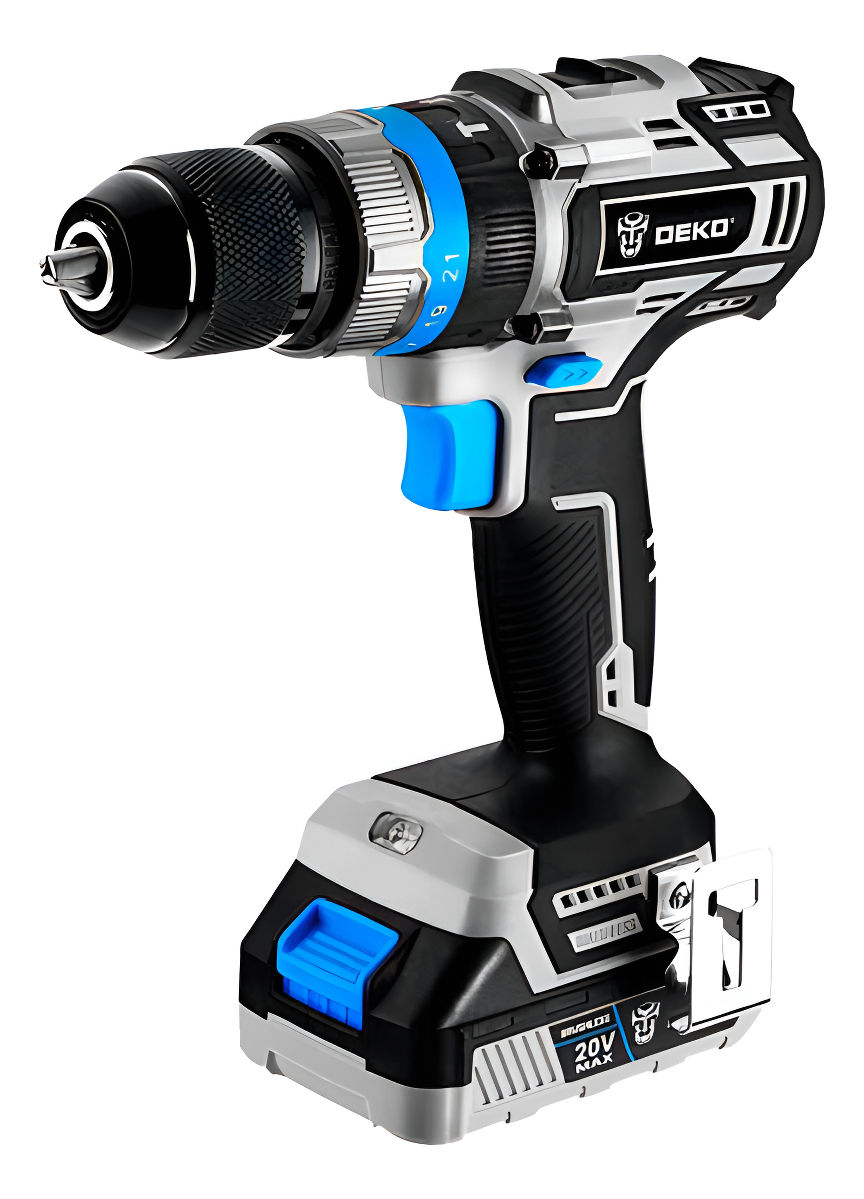 Taladro Percutor A Bateria Deko Dkbl20id02-s3 13mm Brushless