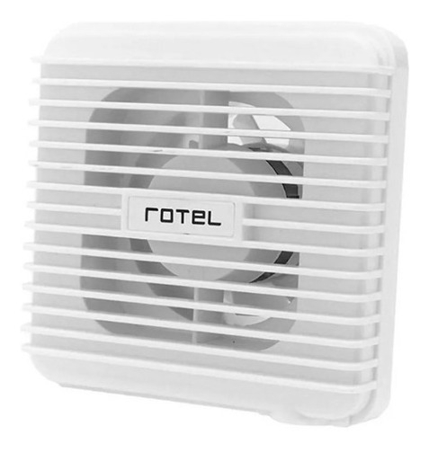 Extractor De Aire Para Baño Silencioso 15x15 Cm Rotel Color Blanco