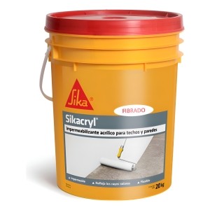 20k Impermeabilizante Fibrado Sika Cryl 4 Colores