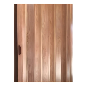 Puerta Plegable Maderada Nogal C/barniz 80cm P G