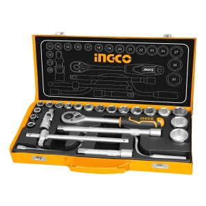 Juego Dados Tubo Llave 24 Pcs 1/2 Crique + Valija Metali-pg