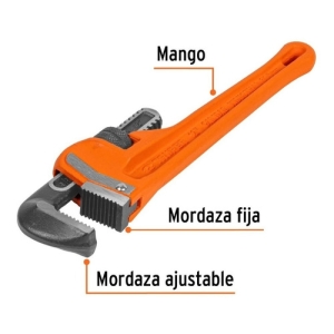 Llave Para Caño Stilson 12 Pulgadas 32 Mm Truper 15837