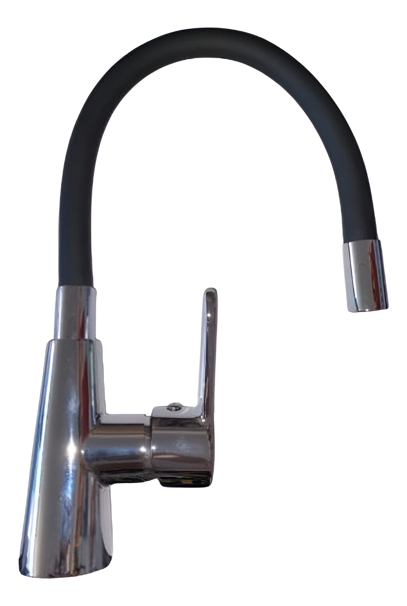 Monocomando Cocina Mesada Flex Negro 4k Bronce Yop