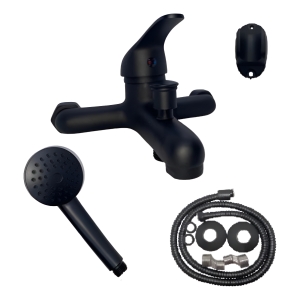 Monocomando Ducha Con Transferencia 4k 580g Negro P G