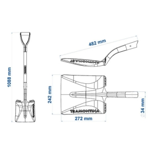 Pala Cuadrada Tramontina Mango De Madera 74 Cm