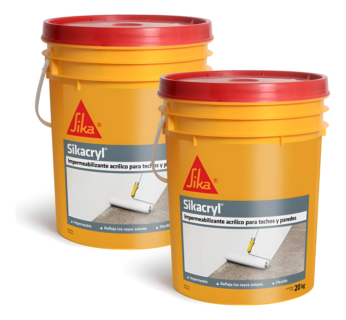 20k + 20k Membrana Impermeable Sika Cryl Fibrado