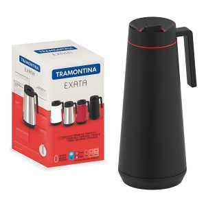 Jarra Térmica Termo Acero Inox 1l Exata Negra Tramontina Pg