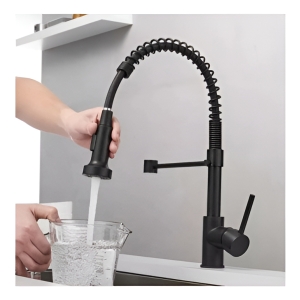 Monocomando Cocina Chef Mesada Rimontti Negro 51920 P G