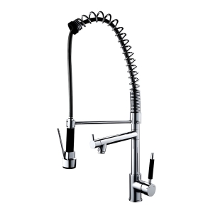 Grifo Monocomando Cocina Rimontti Chef 50844 Acero Pico Extensible
