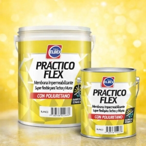 20+4k Membrana Liquido Practico Flex Con Poliuretano Elbex Acabado Mate Color Blanco